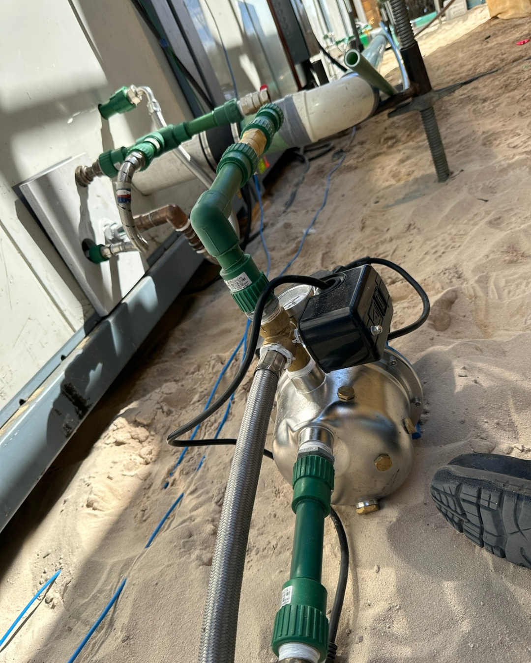 Instalación de tuberías de agua